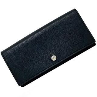 ティファニー(Tiffany & Co.)のティファニー 二つ折り 長財布 ブラック シルバー(財布)