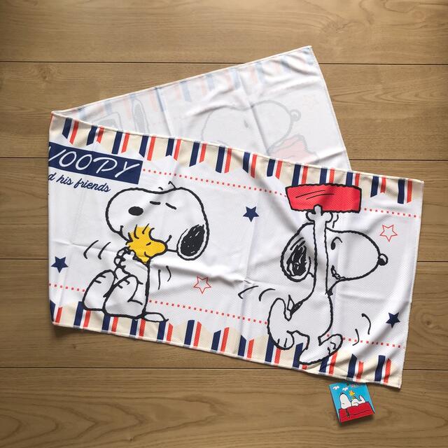 SNOOPY(スヌーピー)の【新品・タグ付き】スヌーピー　クールタオル　100×30cm スポーツ/アウトドアのスポーツ/アウトドア その他(その他)の商品写真