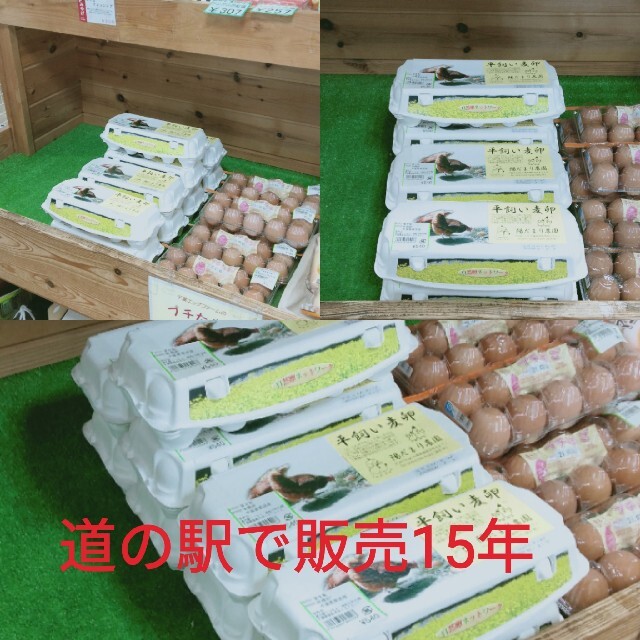 平飼い麦卵 50個 紙トレー 食品/飲料/酒の食品(野菜)の商品写真