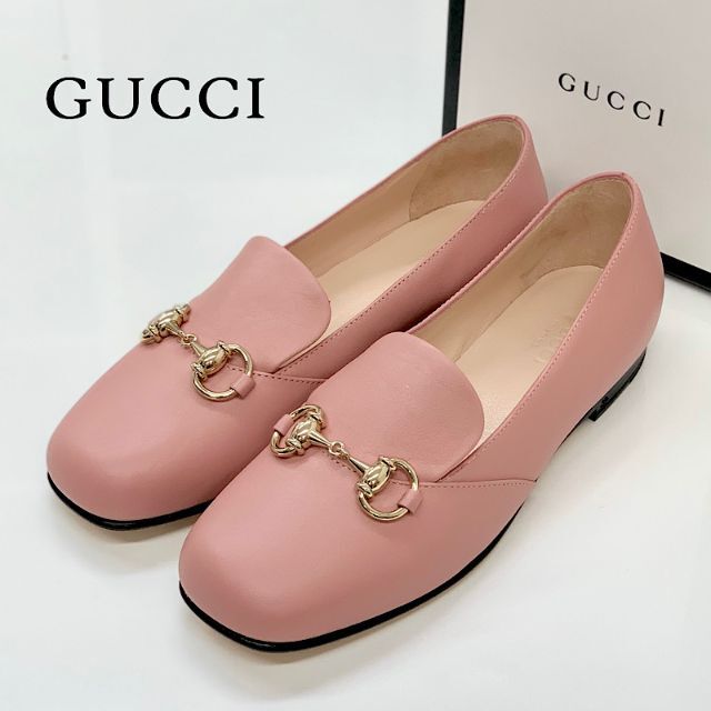 見事な Gucci - 4442 未使用 グッチ ホースビット レザー ローファー