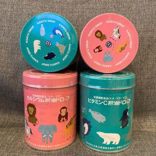 新品　未開封　カワイ肝油ドロップ　4缶セット(その他)