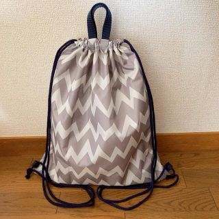 シェブロン＊撥水 ナップサック ＊L size (外出用品)