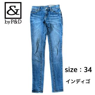 アンドバイピーアンドディー(&byP&D)の&byP&D パンツ デニム スキニー インディゴ 34 XXS レディース(デニム/ジーンズ)