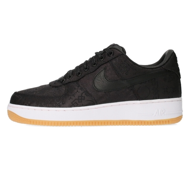 ナイキ ×フラグメントデザイン/fragment design AIR FORCE 1 07/CLOT/FRGMT CZ3986-001 エアフォースワンロークロットブラックスニーカー メンズ 27cm