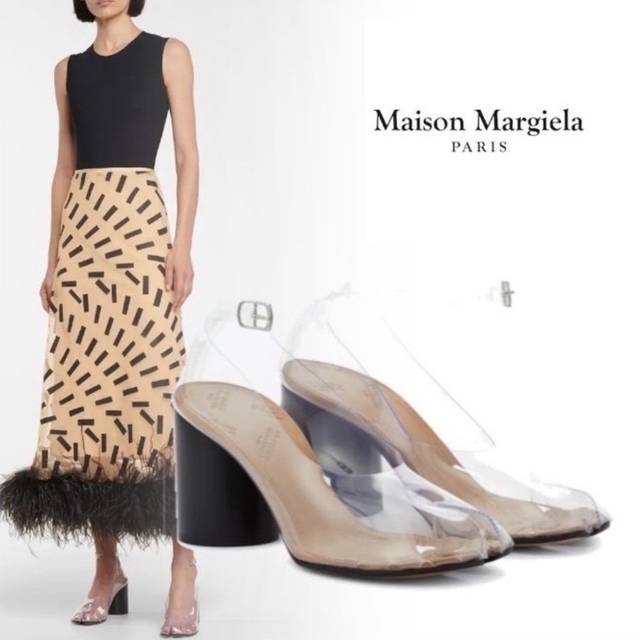 Maison Martin Margiela - MAISON MARGIELA TABI PVC パンプス メゾン