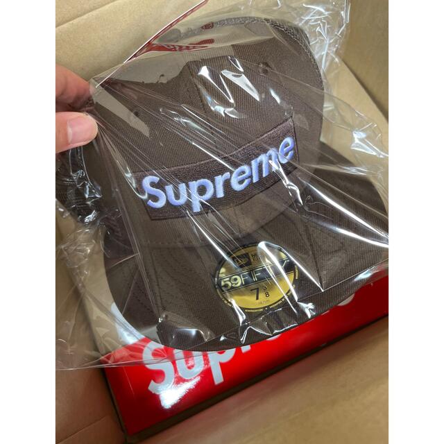 メンズSupreme Box Logo Mesh Back New Era Brown