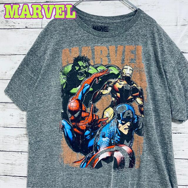 MARVEL(マーベル)の【入手困難】MARVEL マーベル　Tシャツ　海外輸入　アメコミ　キャラクター メンズのトップス(Tシャツ/カットソー(半袖/袖なし))の商品写真