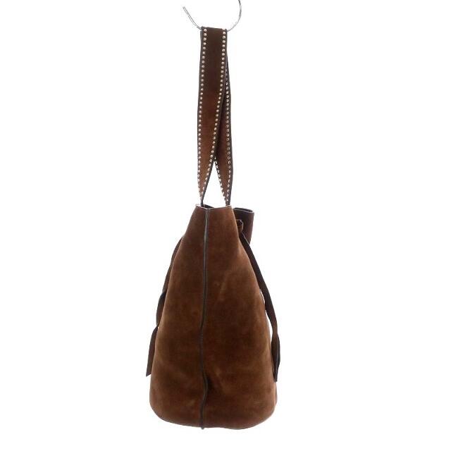 J&M DAVIDSON(ジェイアンドエムデヴィッドソン)のジェイ&エムデヴィッドソン エクエスタ ウィズ スタッズ 茶色 1543N レディースのバッグ(ハンドバッグ)の商品写真