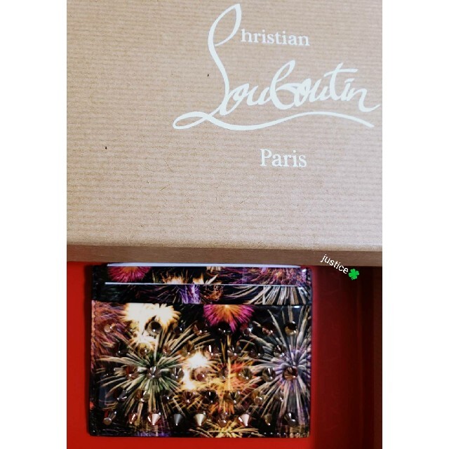 Christian Louboutin(クリスチャンルブタン)の非常に入手困難‼正規【日本未入荷】🎆花火🎆ルブタン カードケース レディースのファッション小物(名刺入れ/定期入れ)の商品写真