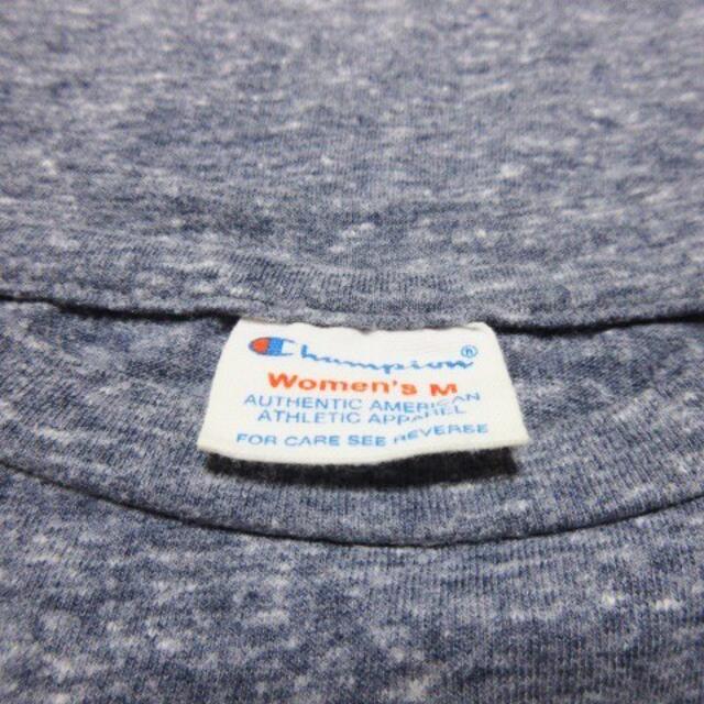 Champion(チャンピオン)のチャンピオン Tシャツ カットソー 半袖 プリント 杢 ロゴ M ブルーグレー レディースのトップス(Tシャツ(半袖/袖なし))の商品写真