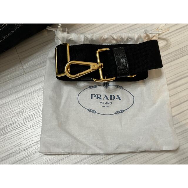 PRADA プラダ カナパS ストラップ付 ブラック ネロ プラダ カナパミニ