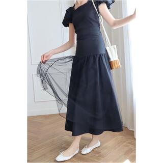 エピヌ(épine)の♡epine🖤　waist mark layer tulle skirt(ロングスカート)