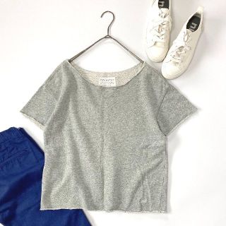 アーバンリサーチドアーズ(URBAN RESEARCH DOORS)のFORK&SPOON　　アーバンリサーチドアーズ　切りっぱなしスウエットTシャツ(Tシャツ(半袖/袖なし))