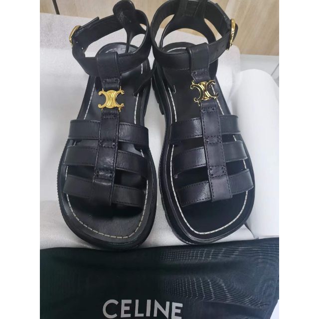 品質保証人気 celine - CELINE レザー サンダル 36の通販 by COCO's