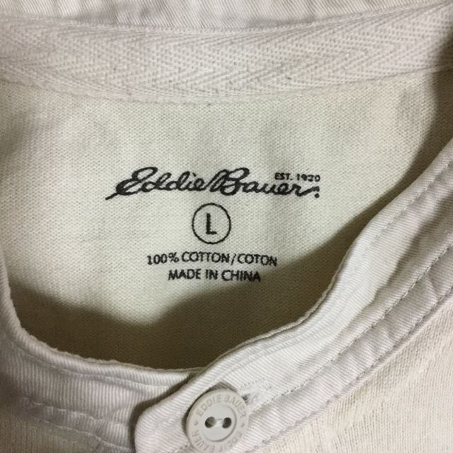 411　Eddie Bauer（エディーバウアー）半袖ボーダースウェット　サイズ メンズのトップス(スウェット)の商品写真