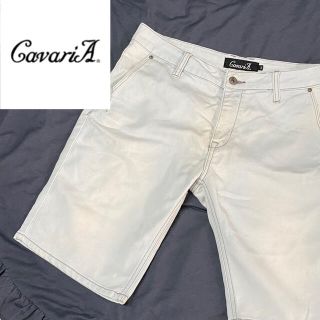 キャバリア(CavariA)のCavariA VICCI メンズエッグ ビター デニム ハーフ ショートパンツ(ショートパンツ)