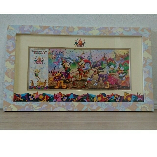 【-1万以上!値下げ!】ディズニーランド 15周年記念 額縁入の絵 【-1万以上!値下げ!】ディズニーランド 15周年記念 額縁入の絵