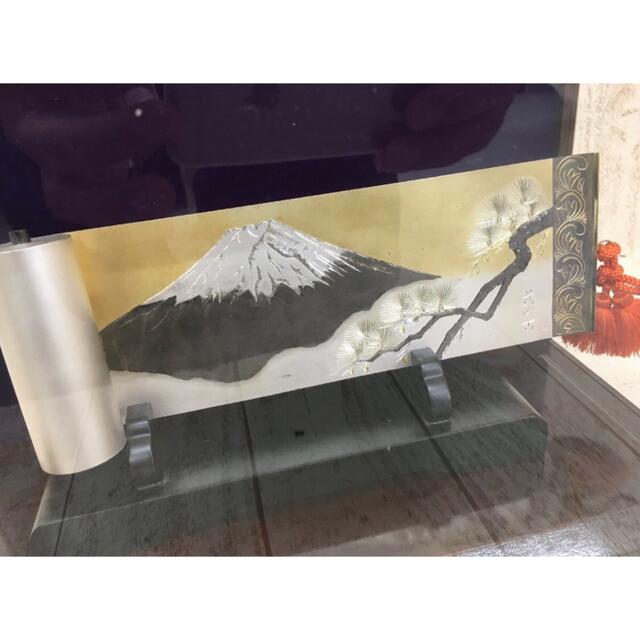 武比古作 純銀 銀製 シルバー 絵巻物 富士山 霊峰 松に富士 ガラス 武比古作 純銀 銀製 シルバー 絵巻物 富士山 霊峰 松に富士 ガラス