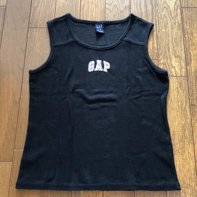 GAP(ギャップ)のGAP/ギャップ キッズ  タンクトップ　ブラック キッズ/ベビー/マタニティのキッズ服女の子用(90cm~)(Tシャツ/カットソー)の商品写真