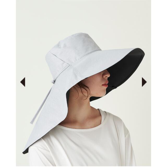 サンバリア　オーバルハット　帽子　グレー　完売品　日傘 レディースの帽子(ハット)の商品写真