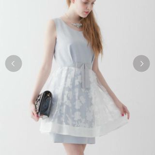 ジルバイジルスチュアート(JILL by JILLSTUART)のジルバイジルスチュアート☆ボリュームレースレイヤーワンピ(ミニワンピース)