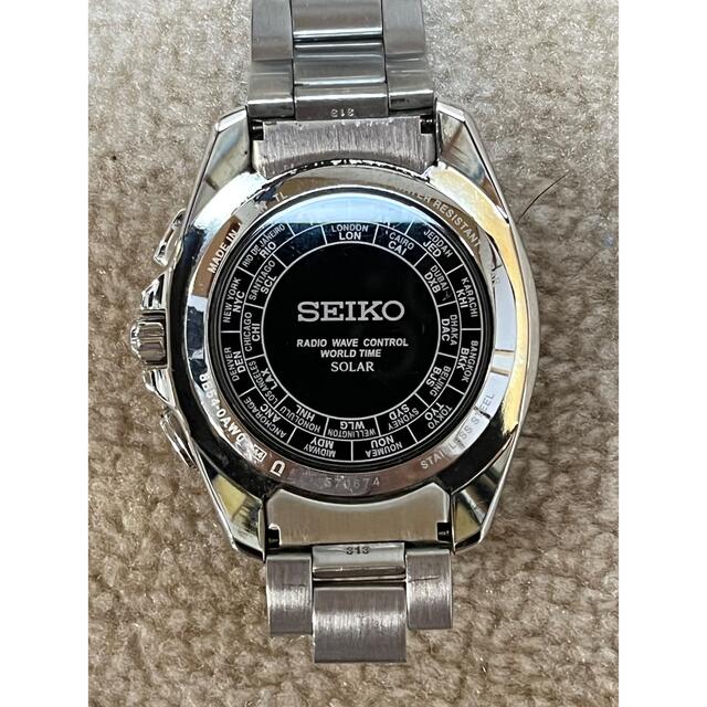 SEIKO ブライツワールドタイム　ソーラー電波腕時計