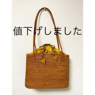 アタバッグ　かごバッグ　美品(かごバッグ/ストローバッグ)