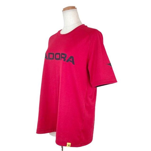 DIADORA(ディアドラ)のDIADORA　ディアドラ　メンズ　サイズL　レッド　半袖Tシャツ メンズのトップス(Tシャツ/カットソー(半袖/袖なし))の商品写真