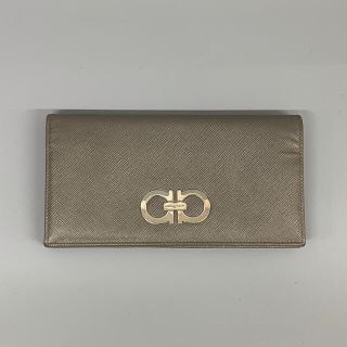 サルヴァトーレフェラガモ(Salvatore Ferragamo)の【美品】Ferragamo フェラガモ ガンチーニ 長財布 レザー 財布(財布)