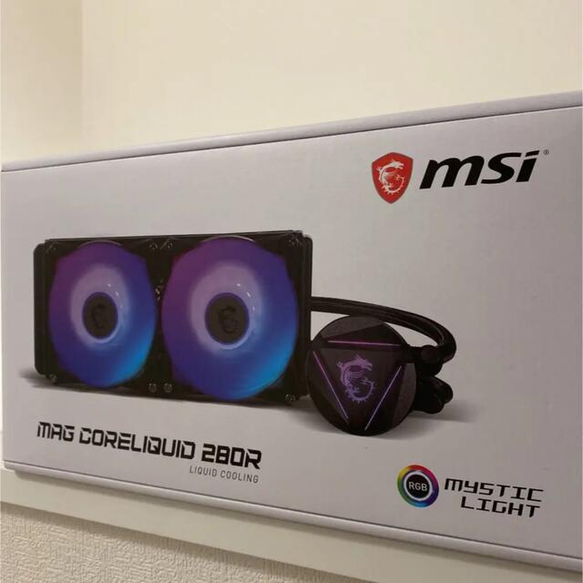 MSI 簡易水冷CPUクーラー　MAG CORE LIQUID 280Rスマホ/家電/カメラ