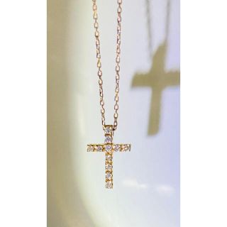 しますので 4℃ - ⭐︎ 4°C ⭐︎ クロスネックレス ダイヤモンドK18 WG