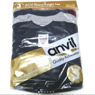 アンビル(Anvil)の【新品】3枚組　anvil　ヘビーウェイトTシャツ　5.4oz　XS　綿100％(Tシャツ/カットソー(半袖/袖なし))