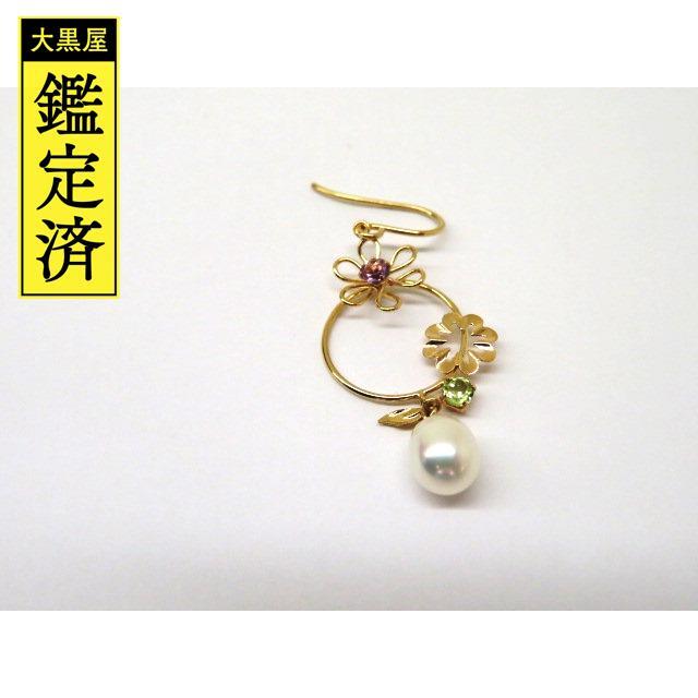 ノンブランドジュエリー ピアス イエローゴールドK10 パール 【204