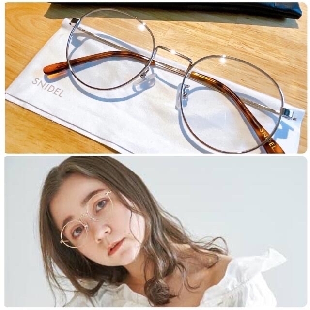 SNIDEL(スナイデル)の【SNIDEL　EYEWEAR】細メタルフレームPC メガネ レディースのファッション小物(サングラス/メガネ)の商品写真