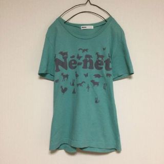 ネネット(Ne-net)のネネット Tシャツ ロゴ ゆるキャラ 動物 ライムグリーン アニマル 日本製(Tシャツ(半袖/袖なし))