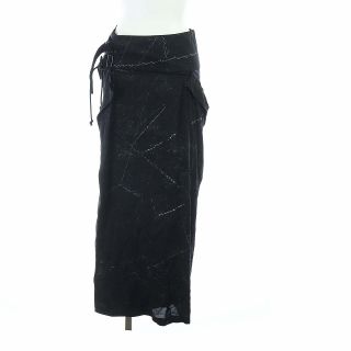 【美品】yohji yamamoto■ヨウジヤマモト プリーツ巻きパンツスカート