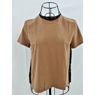 エベルモーション(EBELE MOTION)のr57　最後の１枚です(*^^*)　バックレースＴシャツ 【カカオ】(Tシャツ(半袖/袖なし))