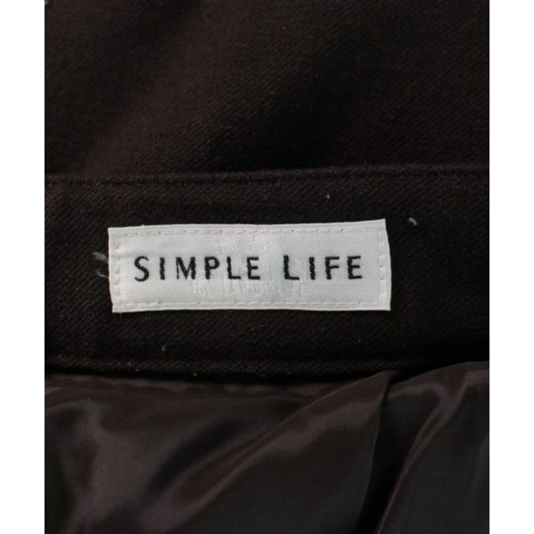 SIMPLE LIFE(シンプルライフ)のSIMPLE LIFE シンプルライフ スラックス M 茶 【古着】【中古】 レディースのパンツ(その他)の商品写真