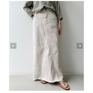 アパルトモンドゥーズィエムクラス(L'Appartement DEUXIEME CLASSE)のL'Appartement  A Line Fringe Hem Skirt(ロングスカート)