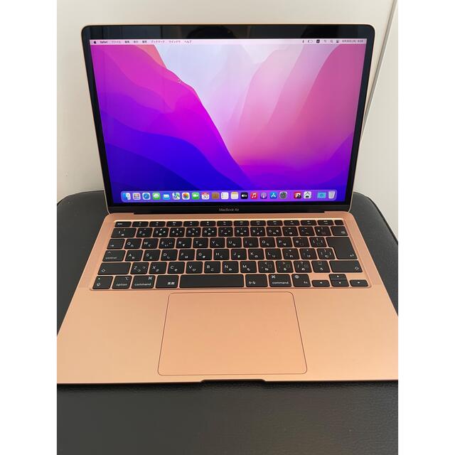 MacBook Air 2020 M1チップ ゴールド MGND3J/A 極美品 - ノートPC