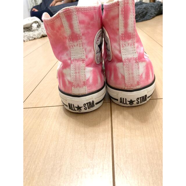 CONVERSE(コンバース)のコンバース☆ピンク☆タイダイ柄☆24☆ハイカット レディースの靴/シューズ(スニーカー)の商品写真