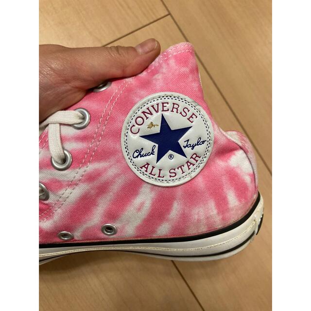 CONVERSE(コンバース)のコンバース☆ピンク☆タイダイ柄☆24☆ハイカット レディースの靴/シューズ(スニーカー)の商品写真