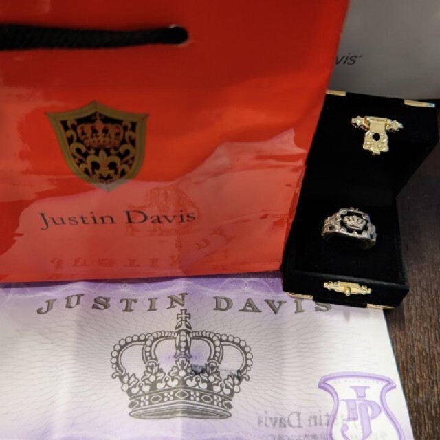 Justin Davis スクエアバランスクラウンリング crown 廃盤 王冠