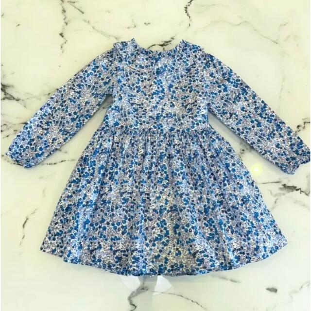 Jacadi(ジャカディ)のジャカディの花柄ワンピース116cm キッズ/ベビー/マタニティのキッズ服女の子用(90cm~)(ワンピース)の商品写真