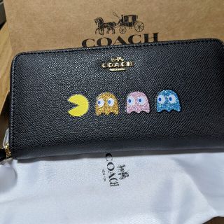 コーチ(COACH)のCOACH  長財布　パックマンコラボ　黒(財布)