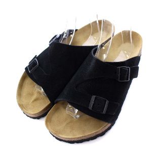 ビルケンシュトック(BIRKENSTOCK)のビルケンシュトック チューリッヒ サンダル スエード 43 28.0cm 黒(サンダル)