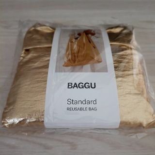 バグゥ(BAGGU)のBAGGUバグー STANDARD スタンダード　ゴールド(エコバッグ)