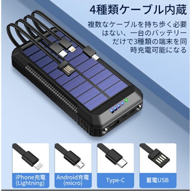 ソーラーモバイルバッテリー 40800mAh モバイルバッテリー 防災グッズ