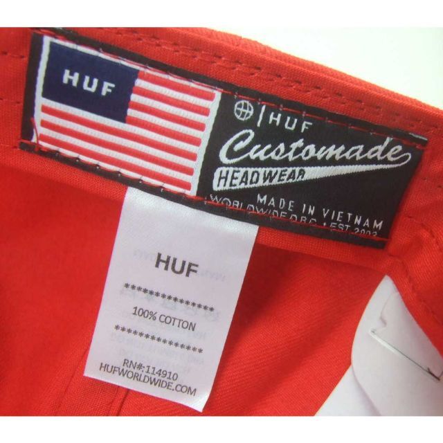 HUF(ハフ)の新品（HUF)Draft Curved VisorベースボールキャップRED メンズの帽子(キャップ)の商品写真