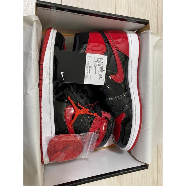 nike air jordan1 patent bred パテントブレッド